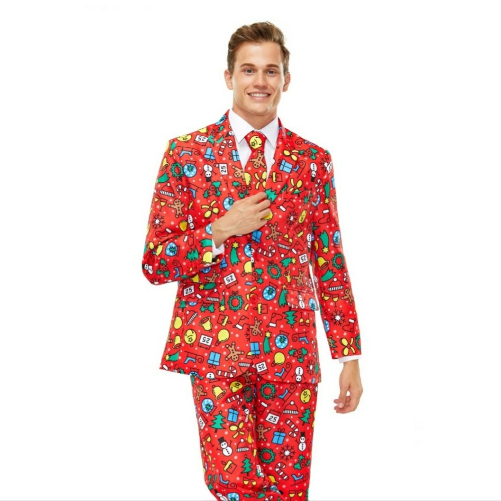 3 Piece Ugly Christmas Suit